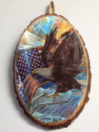 WILDLIFE ART BY BALD EAGLE FLAG STORE, BEAR, WOLF, BOB CAT, BALD EAGLE, FALCON, DEER, RACCOON, FOX, FISH