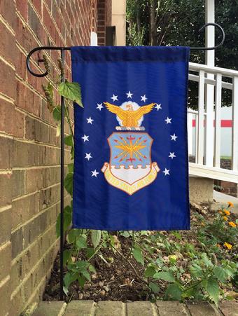 UNITED STATES AIR FORCE FLAG AIR FORCE GARDEN FLAG BY BALD EAGLE FLAG STORE FREDERICKSBURG VIRGINIA USA (540) 374-3480 MILITARY GARDEN FLAG MADE IN USA, PHOTOGRAPH BY BALDEAGLEINDUSTRIES.COM