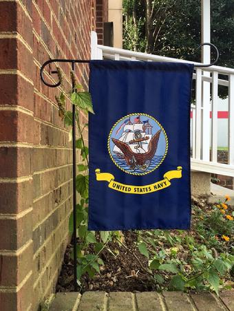 OFFICIAL UNITED STATES NAVY FLAG NAVY GARDEN FLAG BY BALD EAGLE FLAG STORE FREDERICKSBURG VIRGINIA USA, (540) 374-3480 FLAGS MADE IN AMERICA FROM THE OLDEST OPERATING COMMERCIAL FLAGPOLE AND FLAG STORE IN FREDERICKSBURG, PHOTOGRAPH BY BALDEAGLEINDUSTRIES.COM