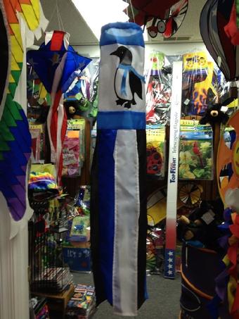 bald eagle flag store small penguin windsock at bald eagle kite shop fredericksburg va