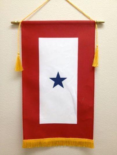 BLUE STAR MOMS FLAG BLUE STAR SERVICE FLAG BY BALD EAGLE FLAG STORE FREDERICKSBURG VA 540-474-3480 BALDEAGLEINDUSTRIES.COM