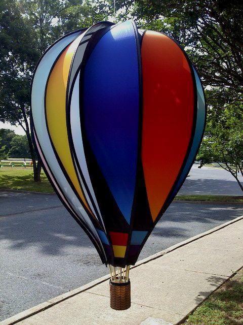 HOT AIR BALLOON SALES BY BALD EAGLE FLAG STORE FREDERICKSBURG VA USA, 540-374-3480 HOT AIR BALLOON SPINS IN THE WIND, PHOTOGRAPH BY BALDEAGLEINDUSTRIES.COM