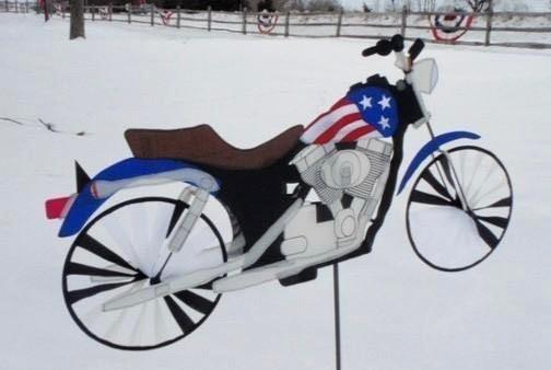 PATRIOTIC MOTORCYCLE BY BALD EAGLE FLAG STORE, PHOTOGRAPH BY BALDEAGLEINDUSTRIES.COM (540) 374-3480