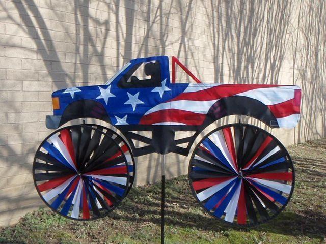 PATRIOTIC PICKUP TRUCK PATRIOTIC MONSTER TRUCK BY BALD EAGLE FLAG STORE AMERICAN FLAG AND FLAGPOLE, BALDEAGLEINDUSTRIES.COM (540) 374-3480, FLAG STORE SERVING FREDERICKSBURG, RICHMOND, HAMPTON, NEWPORT NEWS, NORFOLK, VA BEACH, ARLINGTON, ALEXANDRIA, FAIRFAX, STAFFORD, CHARLOTTESVILLE, HARRISONBURG, WINCHESTER, HAYMARKET, FRONT ROYAL, MANA