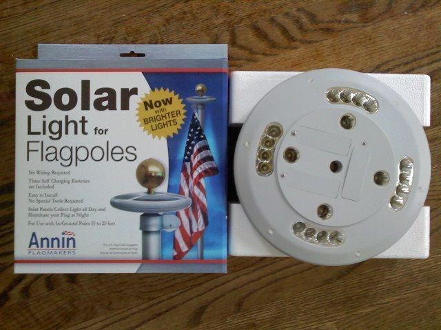 Solar Flagpole Light Sales by Bald Eagle Flag Store Fredericksburg Virginia USA Photograph by baldeagleindustries.com 540-374-3480