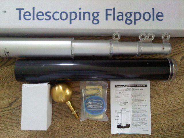 TELESCOPIC ALUMINUM FLAGPOLE BY BALD EAGLE FLAG STORE FREDERICKSBURG VA 540-374-3480 BALDEAGLEINDUSTRIES.COM flag store serving Fredericksburg, Richmond, Hampton, Newport News, Norfolk, Va Beach, Arlington, Alexandria, Fairfax, Winchester, Harrisonburg, Roanoke, Front Royal, Manassas, Warranton,Culpeper, Stafford, Quantico Marine Corps Base, Woodbridge 