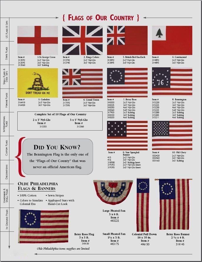 HISTORICAL FLAG BY BALD EAGLE FLAG STORE USA (540) 374-3480 Commercial Flagpole, Flag and Flag Product Since 1979
