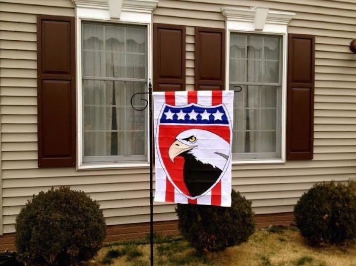 deluxe applique EAGLE FLAG by Bald Eagle Flag Store Fredericksburg VA USA (540) 374-3480 photograph by baldeagleindustries.com