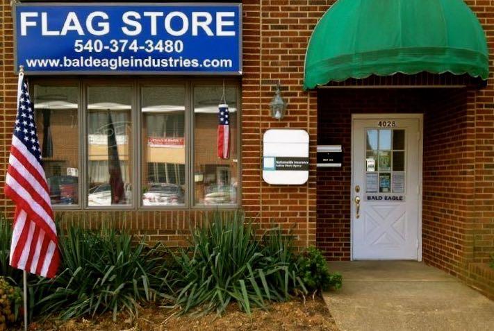 BALD EAGLE FLAG STORE DIVISION OF BALD EAGLE INDUSTRIES FREDERICKSBURG VA COMMERCIAL FLAGPOLES, FLAGPOLE INSTALLATION, FLAGS AND FLAG PRODUCTS SINCE 1979 (540) 374-3480