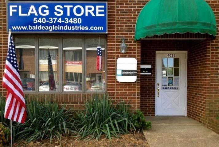 BALD EAGLE FLAG STORE DIVISION OF BALD EGLE INDUSTRIES FREDERICKSBURG VA USA (540) 374-3480 COMMERCIAL FLAGPOLES FLAGS AND FLAG PRODUCTS SINCE 1979