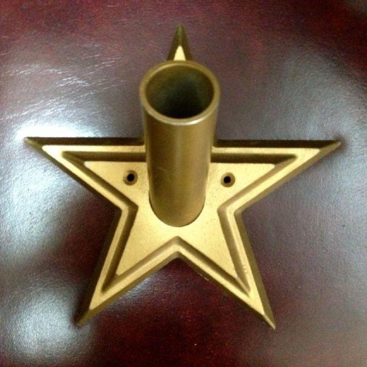 patriot holder for indoor flag display by bald eagle industries and bald eagle flag store, cast aluminum star flagpole holder for indoor flag