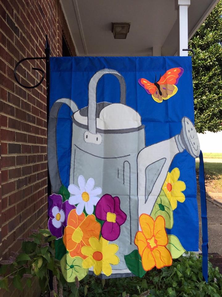 APPLIQUE FLAG WATERING CAN FLAG BY BALD EAGLE FLAG STORE 540-374-3480 PHOTOGRAPH BY BALDEAGLEINDUSTRIES.COM