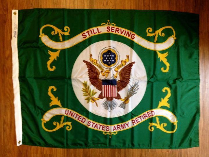 RETIRED ARMY FLAG SALES, UNITED STATES FLAG SALES AND FLAGPOLE SALES BY BALD EAGLE FLAG STORE DIVISION OF BALD EAGLE INDUSTRIES, 540-374-3480 PHOTOGRAPH BY BALDEAGLEINDUSTRIES.COM
