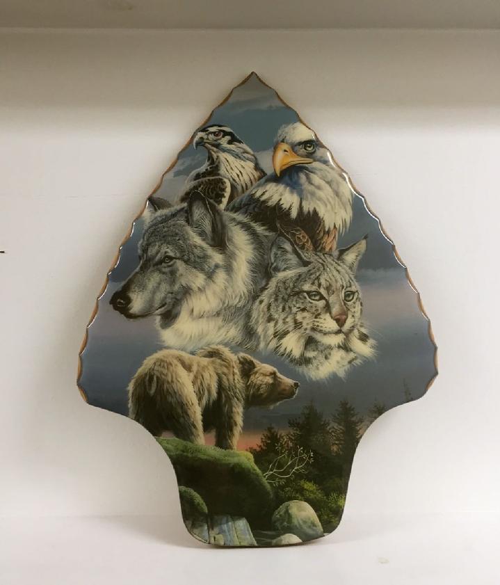 WILDLIFE ART BY BALD EAGLE FLAG STORE, BEAR, WOLF, BOB CAT, BALD EAGLE, FALCON, DEER, RACCOON, FOX, FISH