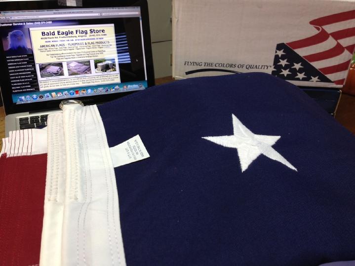 FLAGPOLE SALES, CUSTOM FLAGS AND US FLAG SALES BY BALD EAGLE FLAG STORE DIVISION OF BALD EAGLE INDUSTRIES, PHOTOGRAPH BY BALDEAGLEINDUSTRIES.COM (540) 374-3480