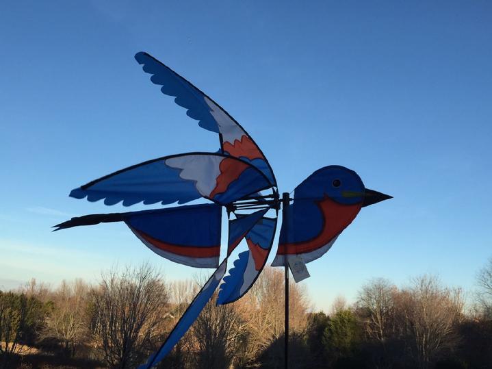 vintage solarmax nylon bluebird spinner whirligig at bald eagle flag store serving fredericksburg, richmond, arlington, alexandria, fairfax and stafford