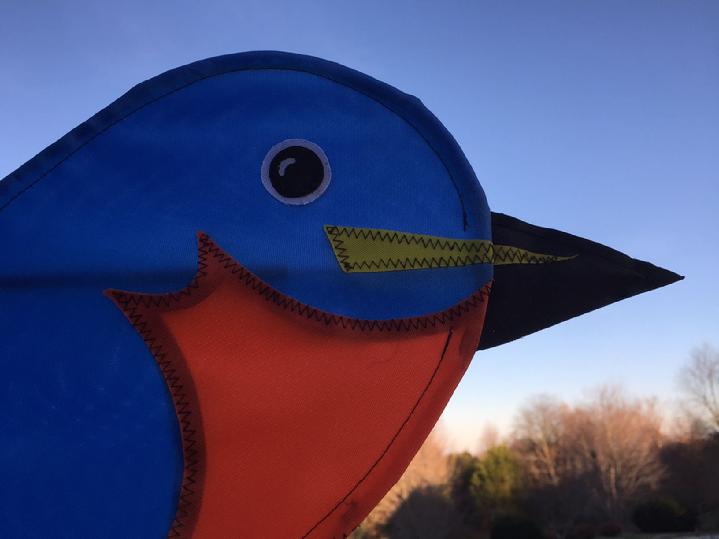 vintage solarmax nylon bluebird spinner whirligig at bald eagle flag store serving fredericksburg, richmond, arlington, alexandria, fairfax and stafford
