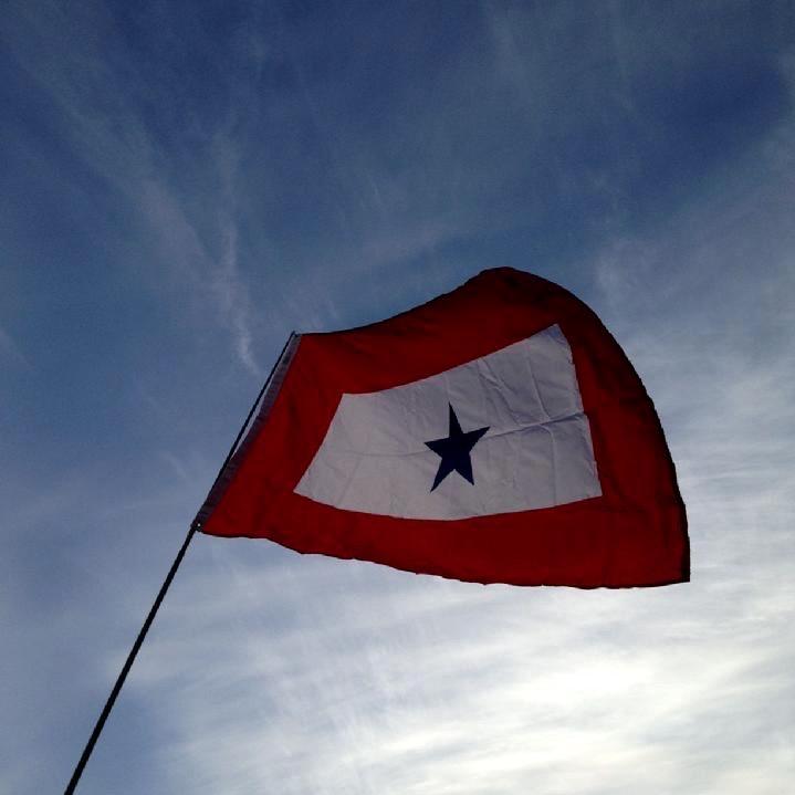 BLUE STAR MOMS FLAG BLUE STAR SERVICE FLAG BY BALD EAGLE FLAG STORE FREDERICKSBURG VA 540-474-3480 BALDEAGLEINDUSTRIES.COM