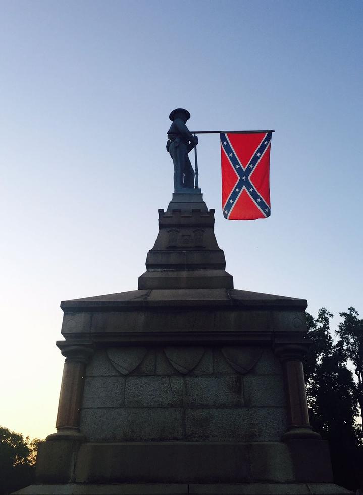 The Confederate Cemetery in Fredericksburg Virginia by Bald Eagle Flag Store, Photograph taken by Bald Eagle Flag Store on Memorial Day weekend 2015, 540-374-3480 BALDEAGLEINDUSTRIES.COM