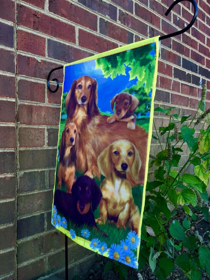 DACHSHUND FLAG BY BALD EAGLE FLAG STORE FREDERICKSBURG VIRGINIA 22407 USA (540) 374-3480 PHOTOGRAPH BY BALDEAGLEINDUSTRIES.COM