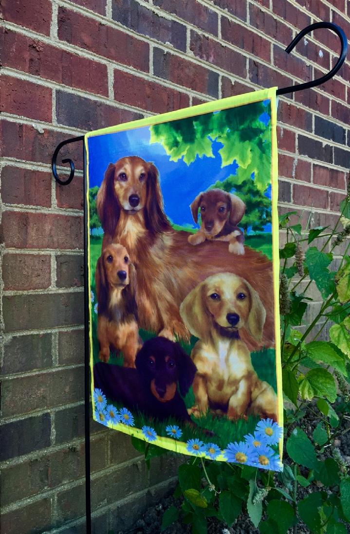 BEAUTIFUL DACHSHUND FLAG FROM BALD EAGLE INDUSTRIES AT BALD EAGLE FLAG STORE FREDERICKSBURG VIRGINIA USA (540) 374-3480 PHOTOGRAPH BY BALDEAGLEINDUSTRIES.COM