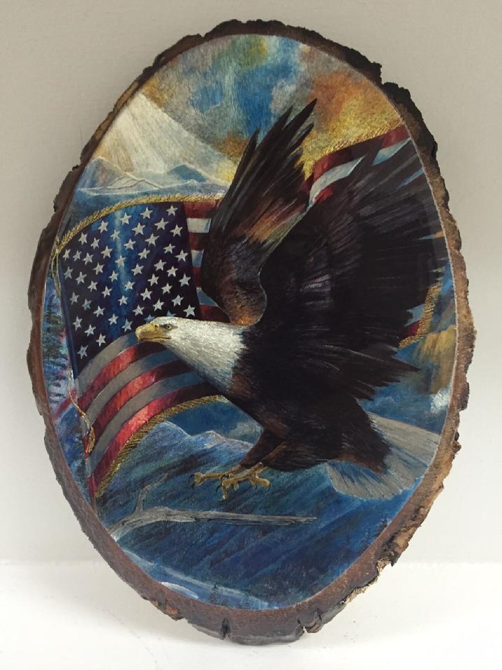 WILDLIFE ART BY BALD EAGLE FLAG STORE, BEAR, WOLF, BOB CAT, BALD EAGLE, FALCON, DEER, RACCOON, FOX, FISH
