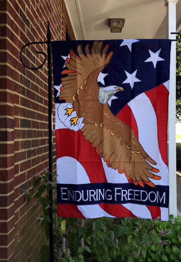 ENDURING FREEDOM FLAG PATRIOTIC FLAG BALD EAGLE FLAG BY BALD EAGLE FLAG STORE FREDERICKSBURG VIRGINIA USA PHOTOGRAPH BY BALDEAGLEINDUSTRIES.COM