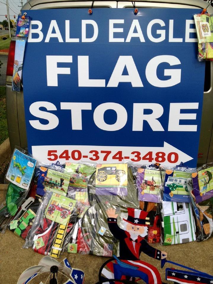 FLAGPOLES, FLAGS AND FLAG PRODUCTS BY BALD EAGLE INDUSTRIES AND BALD EAGLE FLAG STORE FREDERICKSBURG VA USA, 540-374-3480, PHOTOGRAPH BY BALDEAGLEINDUSTRIES.COM