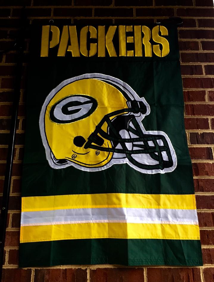 LARGE FLAG STAND AND GREEN BAY PACKERS FLAG NFL TEAM FLAG BY BALD EAGLE FLAG STORE FREDERICKSBURG VA USA (540) 374-3480 QUALITY FLAGS, FLAGPOLES AND FLAG PRODUCTS SINCE 1979