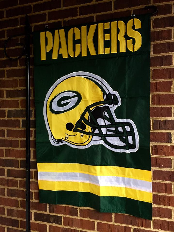 LARGE FLAG STAND AND GREEN BAY PACKERS FLAG BY BALD EAGLE FLAG STORE FREDERICKSBURG VA USA (540) 374-3480 QUALITY FLAGS, FLAGPOLES AND FLAG PRODUCTS SINCE 1979