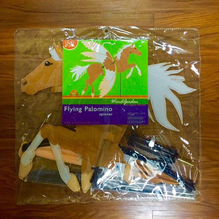 PALOMINO SPINNER VINTAGE HORSE SPINNER BY BALD EAGLE FLAG STORE, 540-374-3480 A VERY RARE PALOMINO PRODUCED IN 2004, FROM THE OLDEST OPERATING COMMERCIAL FLAGPOLE AND FLAG STORE IN FREDERICKSBURG VA USA