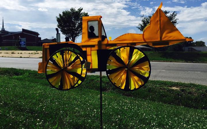 FRONT END LOADER SPINNER BY BALD EAGLE FLAG STORE AMERICAN FLAG FLAGPOLE AND FLAG PRODUCT SINCE 1979 (540) 374-3480