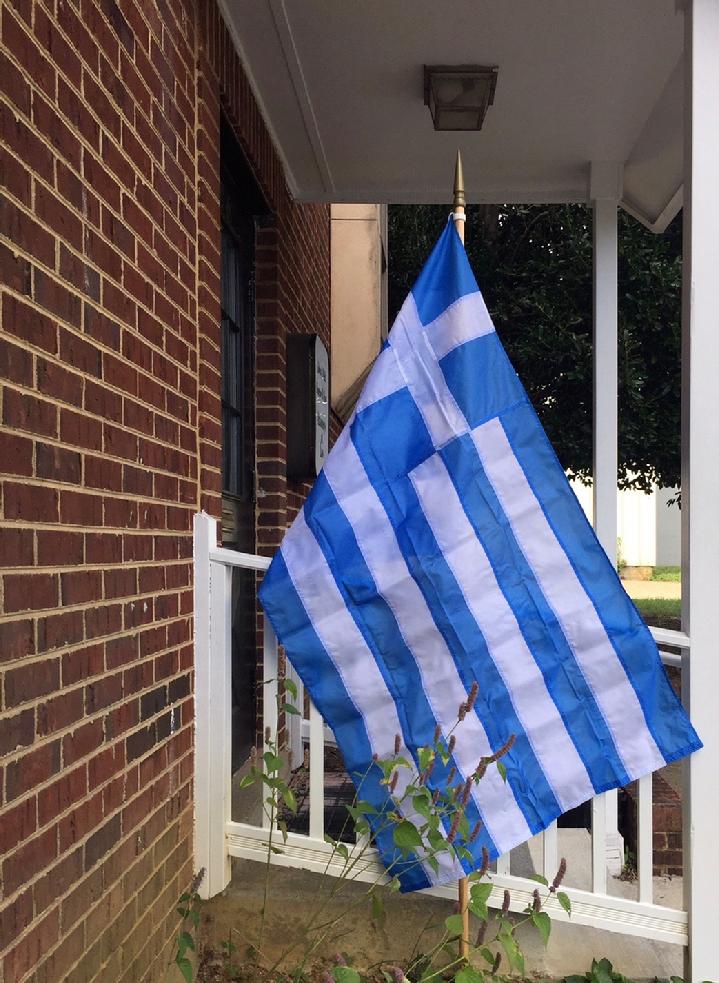 GREECE FLAG, INTERNATIONAL FLAG, A WORLD FLAG BY BALD EAGLE FLAG STORE FREDERICKSBURG VA USA 540-374-3480 PHOTOGRAPH BY BALDEAGLEINDUSTRIES.COM