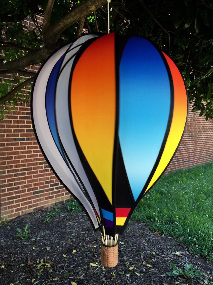 HOT AIR BALLOON SALES BY BALD EAGLE FLAG STORE FREDERICKSBURG VA USA, 540-374-3480 HOT AIR BALLOON SPINS IN THE WIND, PHOTOGRAPH BY BALDEAGLEINDUSTRIES.COM