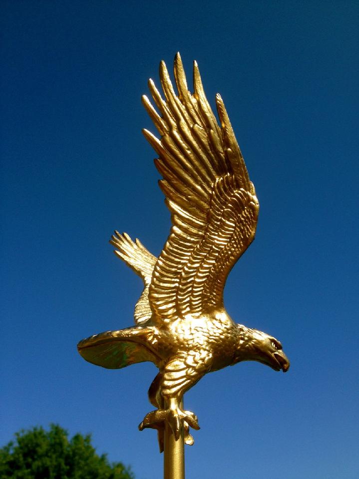 FLAGPOLE EAGLE AND UNITED STATES FLAG SALES FLAGPOLE SALES BY BALD EAGLE INDUSTRIES FREDERICKSBURG VA USA PHOTOGRAPH BY BALDEAGLEINDUSTRIES.COM AMERICAN FLAGS, FLAGPOLES AND FLAG PRODUCTS MADE IN USA
