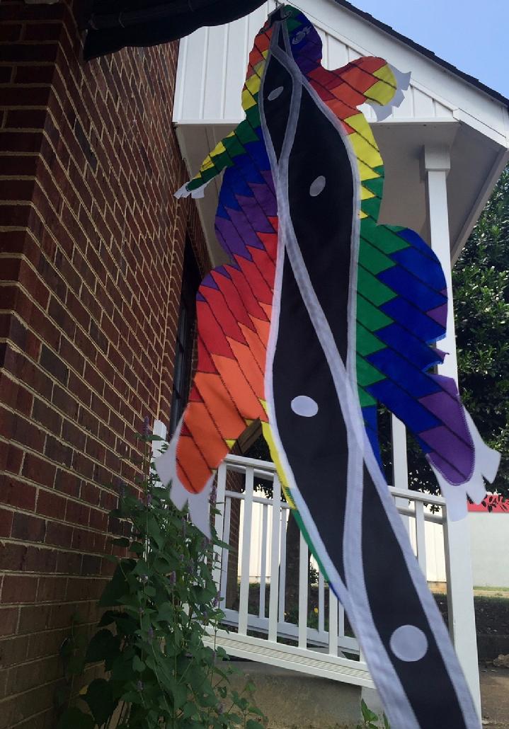 MAYAN ALLIGATOR FLAG SALE BY BALD EAGLE FLAG STORE FREDERICKSBURG VIRGINIA USA, 540-374-3480 PHOTOGRAPH BY BALDEAGLEINDUSTRIES.COM