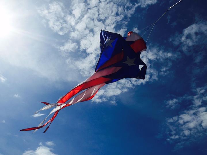 SOLARMAX® Nylon Patriotic Star Twister Windsock Produced in 2004 from Bald Eagle Industries and Bald Eagle Flag Store Fredericksburg VA, 540-374-3480