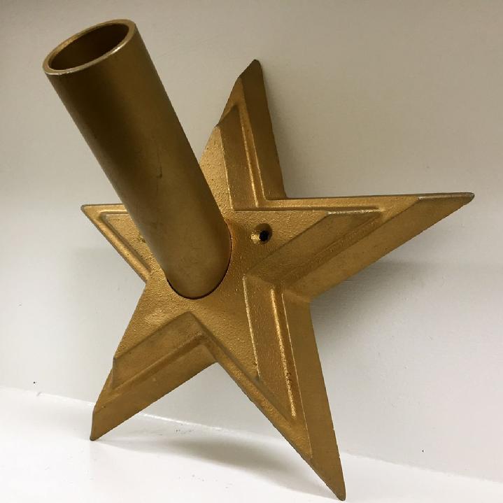 patriot holder for indoor flag display by bald eagle industries and bald eagle flag store, cast aluminum star flagpole holder for indoor flag