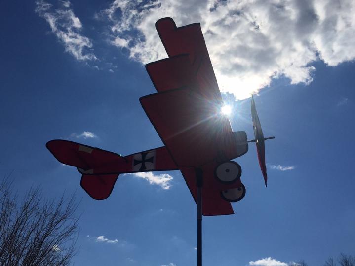 Red Baron Tri-Plane Airplane Spinner by Bald Eagle Industries and Bald Eagle Flag Store Fredericksburg VA