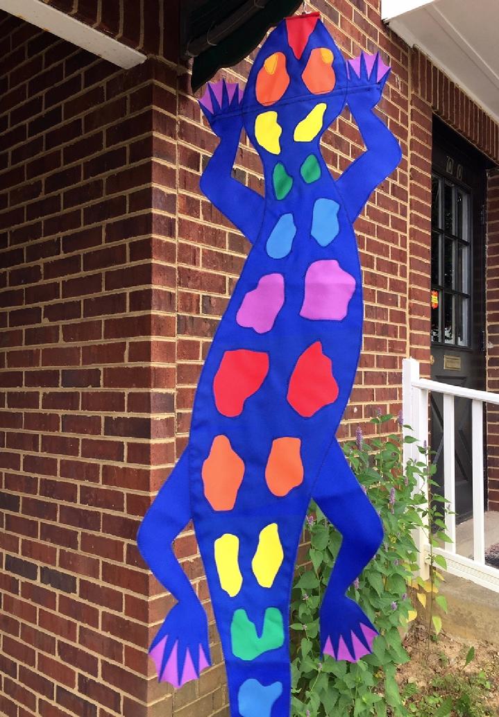 RAINBOW SALAMANDER HANGING BANNER FLAG SALES BY BALD EAGLE FLAG STORE FREDERICKSBURG VA USA, 540-374-3480 PHOTOGRAPH BY BALDEAGLEINDUSTRIES.COM