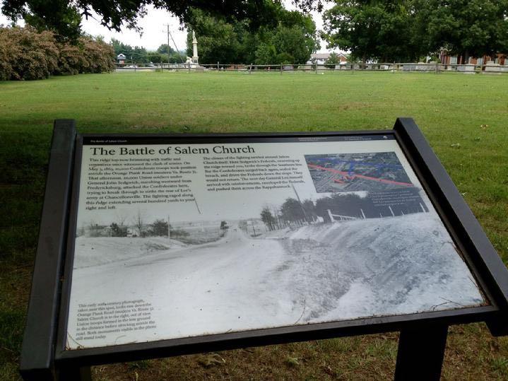 HISTORIC SALEM CHURCH is just a short walk from BALD EAGLE FLAG STORE, the oldest operating commercial flagpole and flag store in Fredericksburg VA  540-374-3480 baldeagleindustries.com