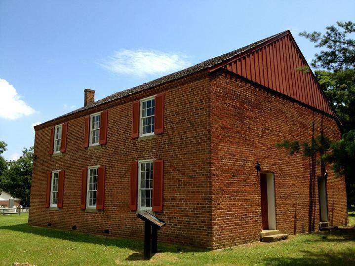 HISTORIC SALEM CHURCH is just a short walk from BALD EAGLE FLAG STORE, the oldest operating commercial flagpole and flag store in Fredericksburg VA  540-374-3480 baldeagleindustries.com
