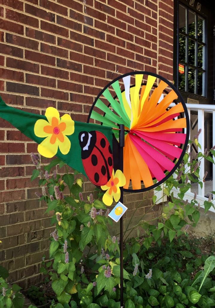 SOLARMAX NYLON LADYBUG TRIPLE SPINNER, LADYBUG SPINNER BY BALD EAGLE FLAG STORE 540-374-3480 PHOTOGRAPH BY BALDEAGLEINDUSTRIES.COM