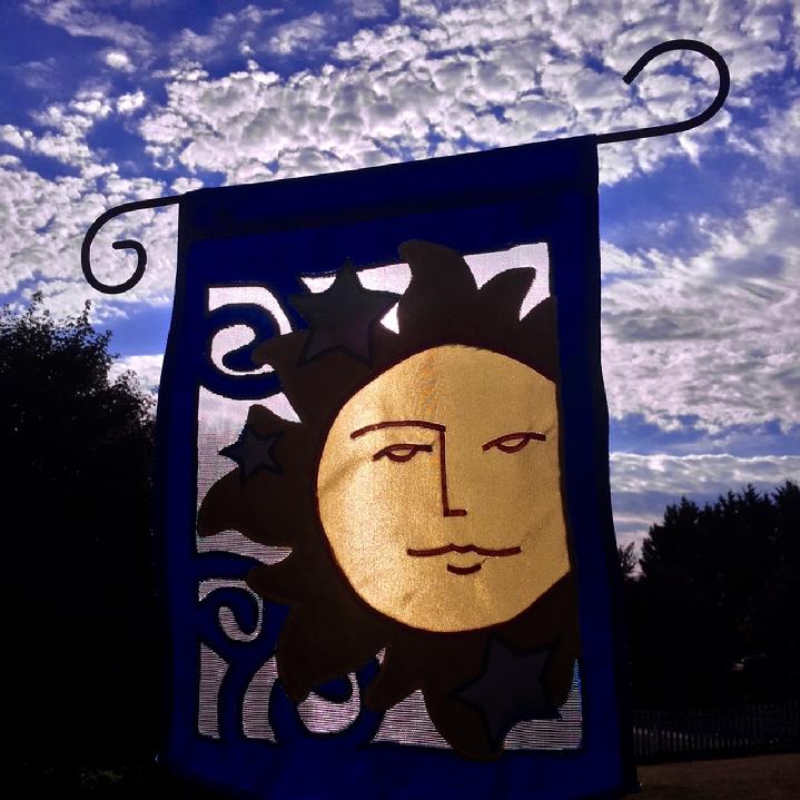 CELESTIAL SUN FLAG BY BALD EAGLE FLAG STORE SERVING FREDERICKSBURG, RICHMOND, HAMPTON, NEWPORT NEWS, NORFOLK, VA BEACH, ARLINGTON, ALEXANDRIA, FAIRFAX, WINCHESTER, HARRISONBURG, ROANOKE, SPRINGFIELD, QUANTICO MARINE CORPS BASE, STAFFORD, 540-374-3480 BALDEAGLEINDUSTRIES.COM