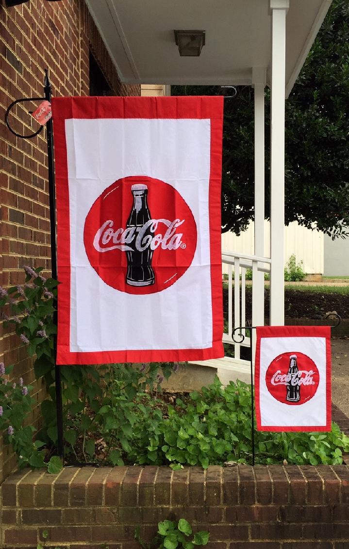 VINTAGE COCA-COLA FLAG SALES BY BALD EAGLE FLAG STORE, 540-374-3480 PHOTOGRAPH BY BALDEAGLEINDUSTRIES.COM