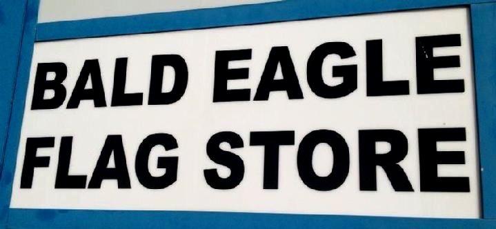 VINTAGE APPLIQUE FLAG SALES BY BALD EAGLE FLAG STORE FREDERICKSBURG VA USA 540-374-3480