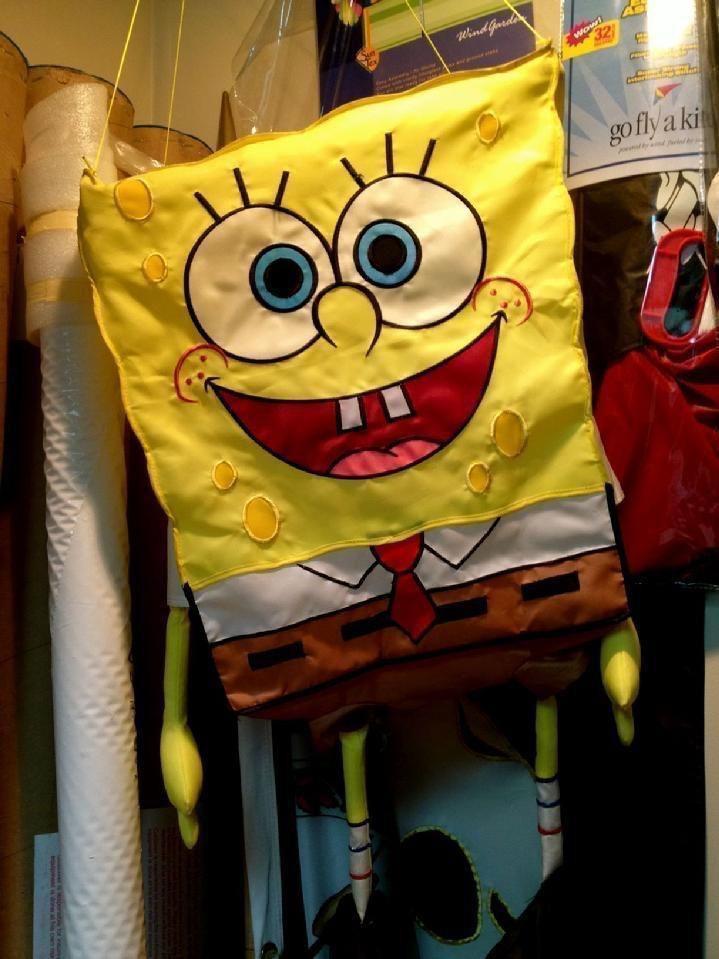 SPONGEBOB SQUAREPANTS WINDSOCK WHIMSICAL WINDFORM BY BALD EAGLE FLAG STORE DIVISION OF BALD EAGLE INDUSTRIES FREDERICKSBURG VA USA, PHOTOGRAPH BY BALDEAGLEINDUSTRIES.COM (540) 374-3480