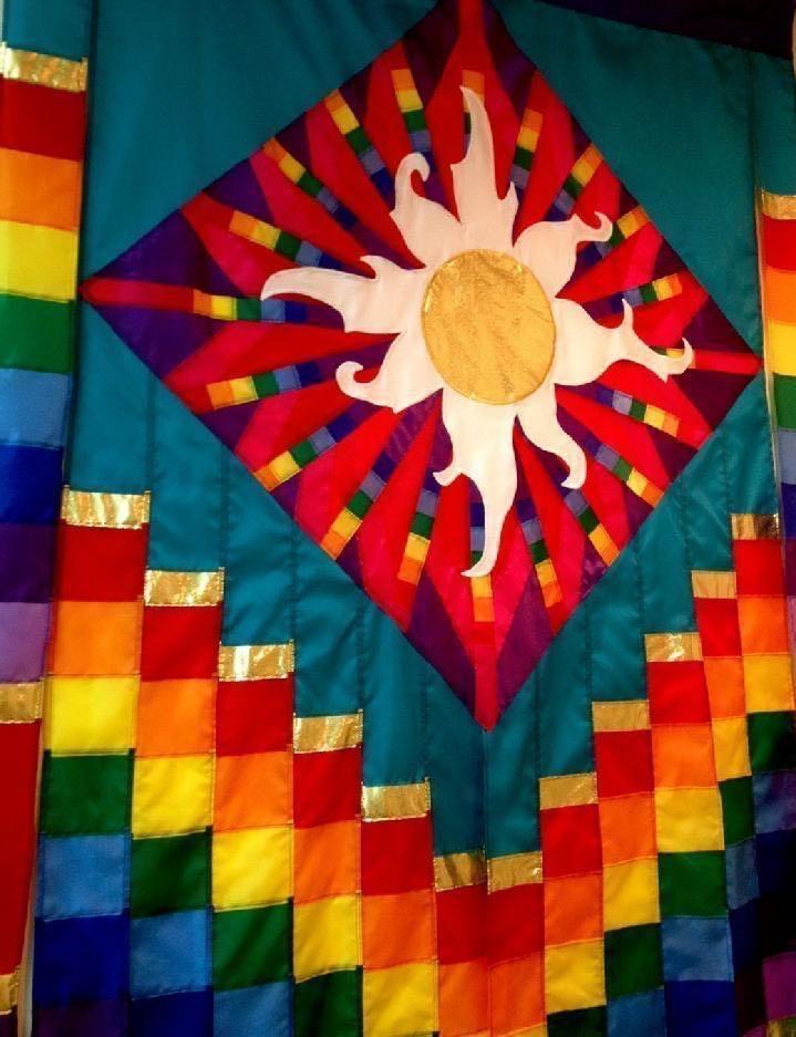 VINTAGE SOLARMAX NYLON SUN BANNER SUN FLAG APPLIQUE FLAG SALES BY BALD EAGLE FLAG STORE FREDERICKSBURG VA USA 540-374-3480 PHOTOGRAPH BY BALDEAGLEINDUSTRIES.COM