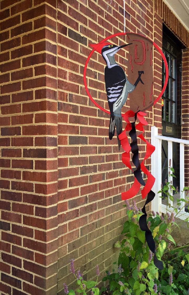WOODPECKER BIRD DREAMCATCHER BY BALD EAGLE FLAG STORE 540-374-3480 PHOTOGRAPH BY BALDEAGLEINDUSTRIES.COM