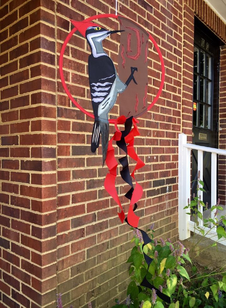 WOODPECKER BIRD DREAMCATCHER BY BALD EAGLE FLAG STORE 540-374-3480 PHOTOGRAPH BY BALDEAGLEINDUSTRIES.COM